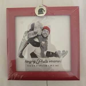 Red Hanging Holiday Photo Frame
